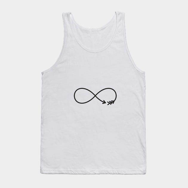 Infinity Symbol Arrow Gift Love Tank Top by FrauK